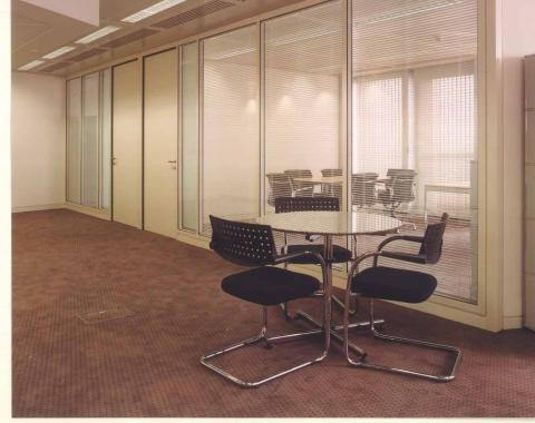 Glass partition system
