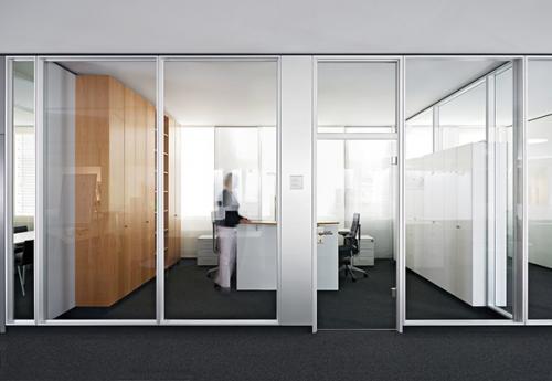 Glass office fronts