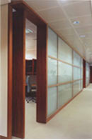 Glass partition system
